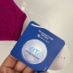 Tori Praver  Smocked Bikini Phoebe Pink Top Women’s Sz M NWT Photo 1