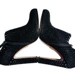 Prada Studded High Heel Ankle Boots in Black Suede Size 40 Photo 4