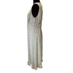 Kari New York Vintage Y2K Green Hippie Boho Whimsical Earthy Floral Midi Dress Size 10 Photo 3