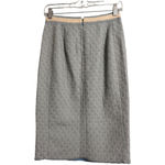 Moschino Black Textured Knee Length Pencil Skirt Office Professional Size 8 Photo 3