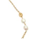 Maje  Freshwater Pearl Gold Tone Necklace Brass Chain Clasp Hiver 2022 Minimalist Photo 4