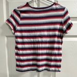 American Eagle  Women’s Striped Short Sleeve Top - Size Medium - EUC Photo 1
