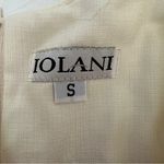 Vintage 90s iolani Made In Hawaii White Floral Sleeveless Hawaiian Dress Small Photo 3