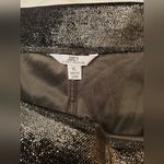 Juicy Couture  Women XL Velour Shiny Flare Black Silver Pull On Wide-Leg Pants Photo 1