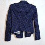 Robert Rodriguez  Navy Printed Blazer Jacket Long Sleeve Office Size 6 Photo 7