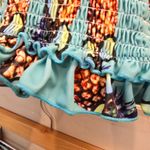 {S} Pineapple With Sunglasses Bikini Smocked Top Teal Yellow Size undefined Photo 9