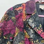 Chico's  2 Womens Bohemian Floral Paisley Jacket lined button up textured blazer Photo 11