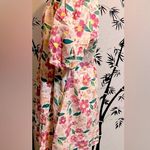 Pink Floral Print Square Neck A Photo 2