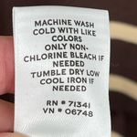 LL‎ Bean Vintage Dress Brown Striped Long Sleeve Dress Casual Cotton Size 8 Photo 5