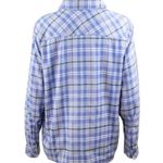 Woodland Creek Women's Long Sleeve Blue and White Plaid Shirt, XL Photo 1