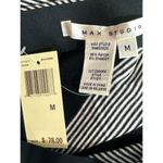 Max Studio Black Diagonal Striped Long Maxi Skirt Medium NWT Photo 5