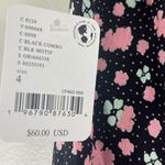 Free People NWT  Irl Mini Skirt Women 4 Black Floral Cottagecore Coquette Prairie Photo 3