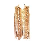 Lysse  Animal Print Sleeveless Long button down shirt Sz M Photo 4