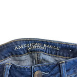 American Eagle Women's Size 0 Darkwash Distressed Tomgirl Blue Denim Jeans Photo 1