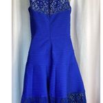 Tadashi Shoji  Pintuck Jersey Boatneck Sheer Dress size medium NWOT Photo 8