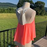 Altar'd State Romantic Coral Flowy TopTie Back Photo 6