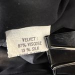 Heidi Weisel Womens Wide Leg Black Silk Velvet Pants Size 8 Fully Lined Holiday Photo 7