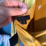 NBD NWT  Mustard Yellow Satin Crop Top, Size Medium Photo 4