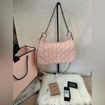 Karl Lagerfeld Paris Lafayette Quilted Crossbody Shoulder Bag – Blush Pink Photo 3