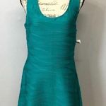 Charlotte Russe NWT Teal Colored  Sleeveless Skater Style Dress Size Large Photo 0