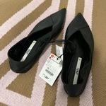 ZARA Basic Leather Ballet Shoes Photo 1