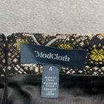 Modcloth Skirt 4 Good As Gold Retro Mini Pleated Jacquard 60s Festive Party New Photo 2