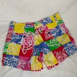 Lilly Pulitzer Callahan Turtle Cute Fun Summer Patchwork Shorts Size 00 Photo 2