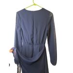 Navy Showpo Swiss Dot Mini Dress Photo 3