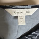 Garnet Hill  Dress XL Crepe Floral Print 3/4 Sleeve Flowy Loose Fit Midi Blue Photo 1