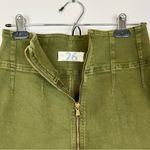 Free People  We the Free Virgo Zip‎ Front Mini Skirt Green Size 26 Photo 6