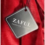 Zaful NWT Women's Sexy Off Shoulder Velvet Back Lace Up Fur Christmas Dress Photo 4