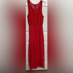 Wet Seal Vintage Red Lace Dress Size Small Photo 2