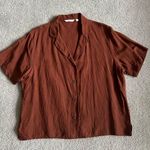 Uniqlo Linen Blend Short Sleeve Shirt size M Photo 1