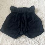 Jolt  Black Pull On Soft Lightweight Belted Laser Cutout Shorts Size 1/25 EUC Photo 0