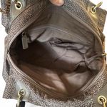 Bourbonese Pebble Nylon Top Handle Tote Brown Photo 3