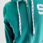 MICHIGAN STATE UNIVERSITY COLLEGE BLING HOODIE JACKET Green Size M Photo 5