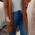 Wonderly  knit sweater cardigan rust color size small Photo 1