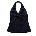 Y2K Dess USA Halter Tank Top Lace Babydoll Grunge Whimsigoth Women's Size Medium Black Photo 2