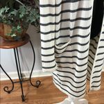 Gap White and Black Striped Open Front Cardigan Small Black White 2 Pockets side Photo 1