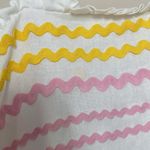 Lisa Marie Fernandez X Target Dress Ric Rac Sleeveless Mini White Yellow Pink S Photo 5