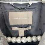 Banana Republic Italian Fabric Grey Fit And Flare Bow Coat Size M Photo 4