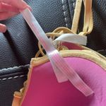 PINK - Victoria's Secret PINK Victoria’s Secret brand. Closes/clasp in front. Size 32C Yellow Strappy Bra Photo 4