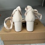 Lulus Airis Light Nude Suede Lace-Up Heels Photo 9