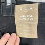 Madewell Madwell Women's Size 18W Plus Kick Out Crop Jeans Black Rinse Wash Classic NWT Photo 2