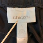 Chico's ‎ 1 Women Medium Black Wide Leg Pull On Lounge Pants Basic Office Church Photo 2