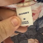 Old Navy Woman’s Midi Wrap Short Sleeve Dress V-neck Navy Blue Floral Size M Photo 5