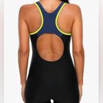 Boyleg Racerback One Piece Swimsuit Athletic Full Coverage Swimwear Lap Swimmin Black Size M Photo 3