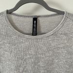 H&M  sheer light long sleeve with stripped sleeves in size medium Photo 3