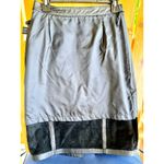 Winlit Women's Vintage 100% Genuine Leather Black Straight Pencil Skirt 9/10 Photo 1