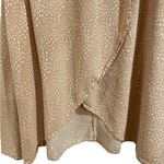 Anthropologie Beachgold Pink Leopard Faux Wrap Midi Skirt Sz M Photo 2